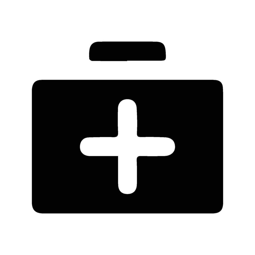 Medical Bag Icon. Medical box illustration. First Aid Box Sign. vector