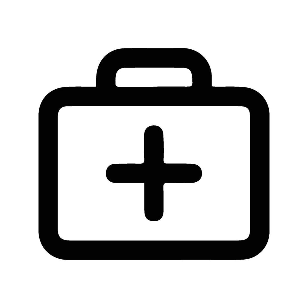 First Aid Box Sign. vector