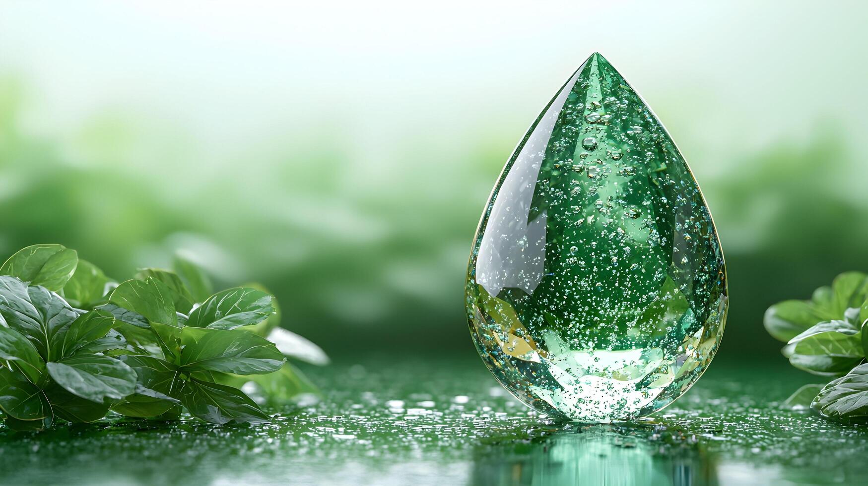 Light Green Tourmaline Drop Stone photo