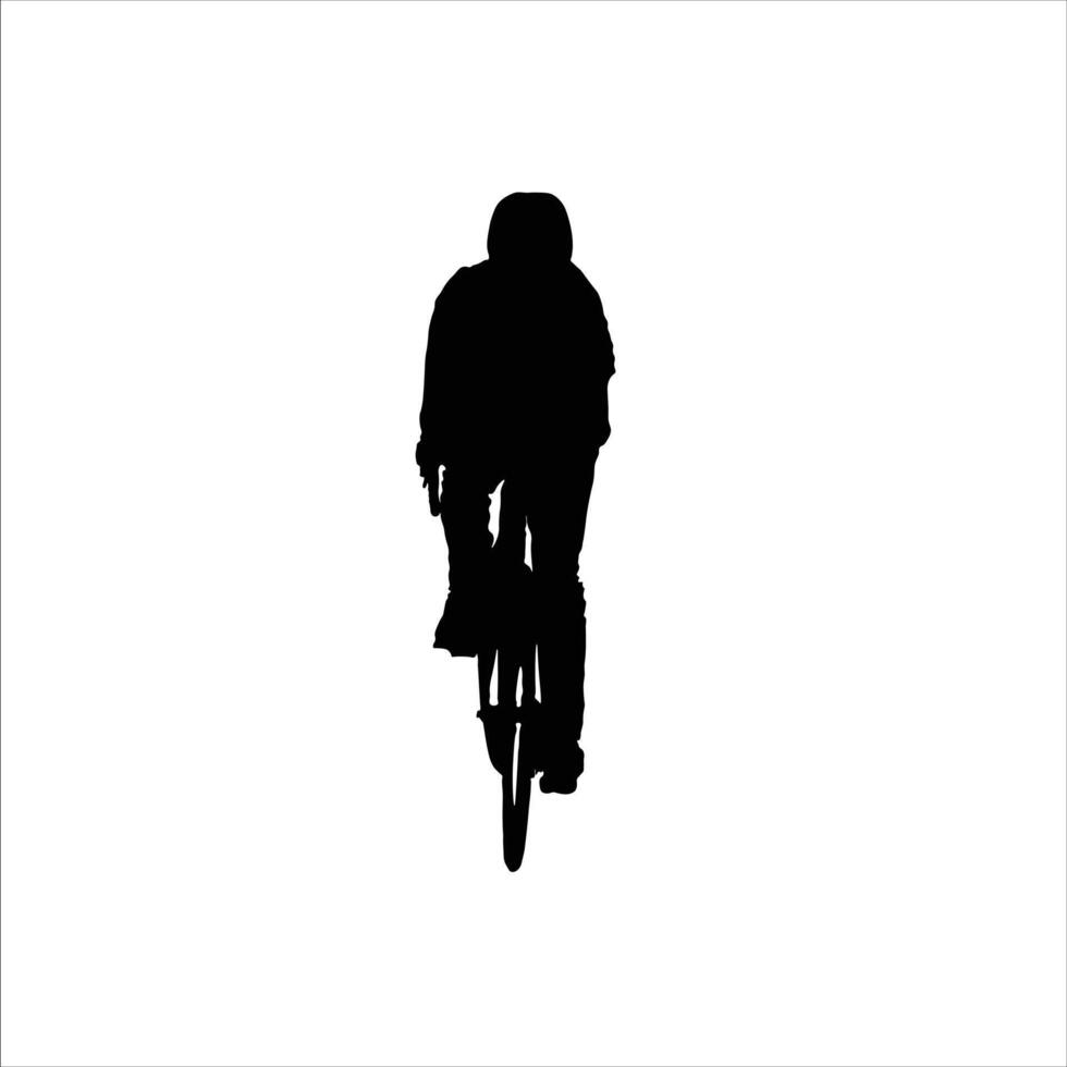 people cycling on the highway vector