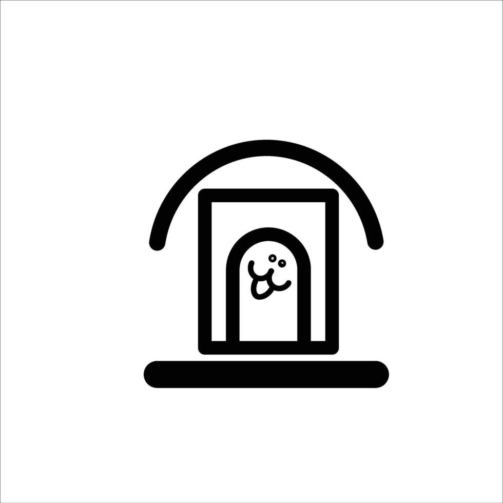 pet dog house vector