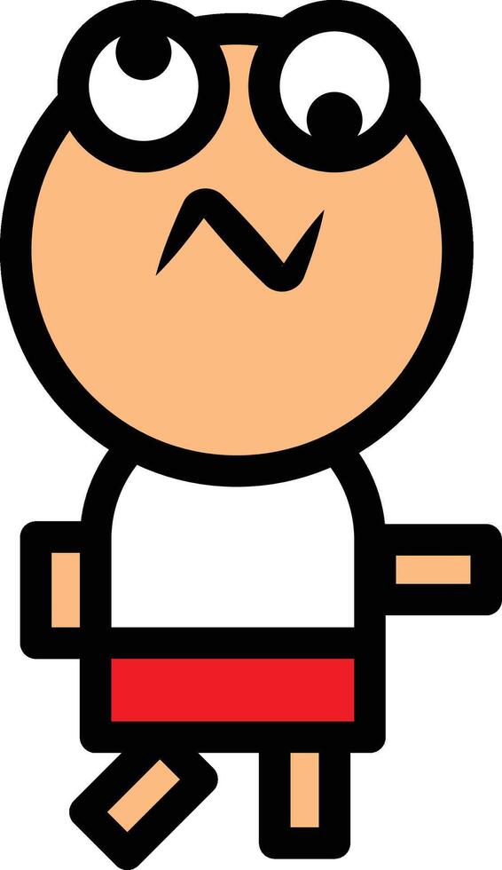 little boy is confused vector