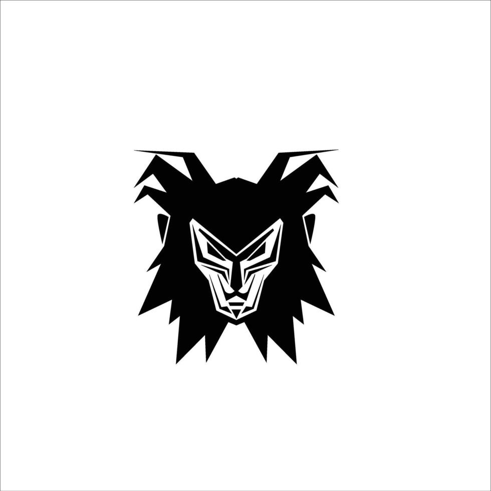 monster face icon vector
