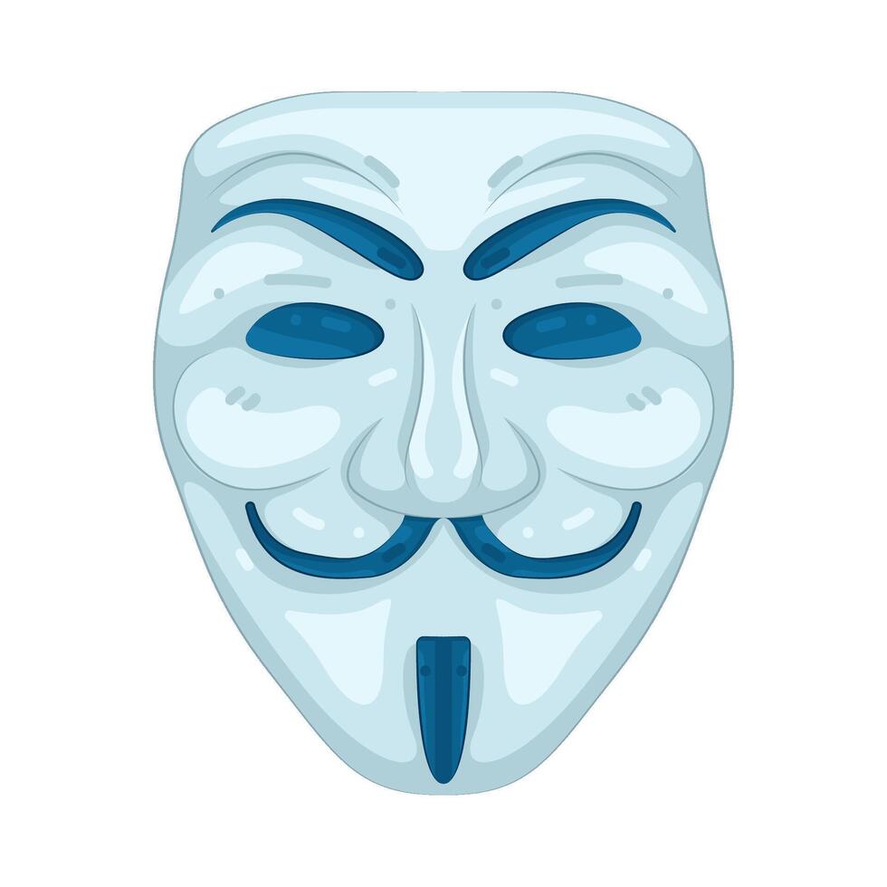 Illustration of hack mask vector
