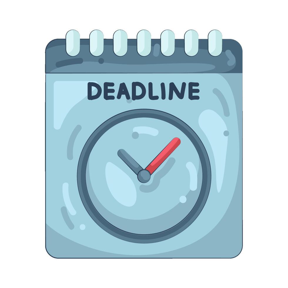 Illustration of deadline calendar vector