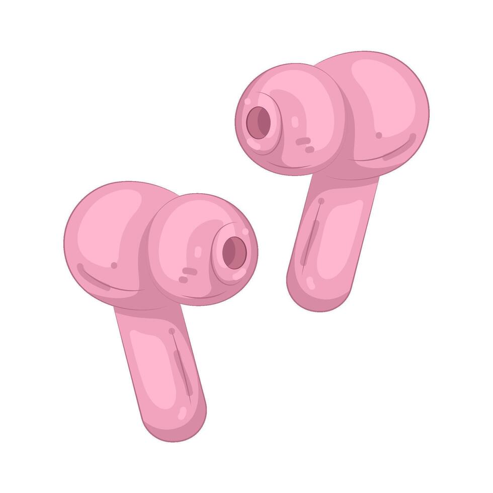 Illustration of earphones vector