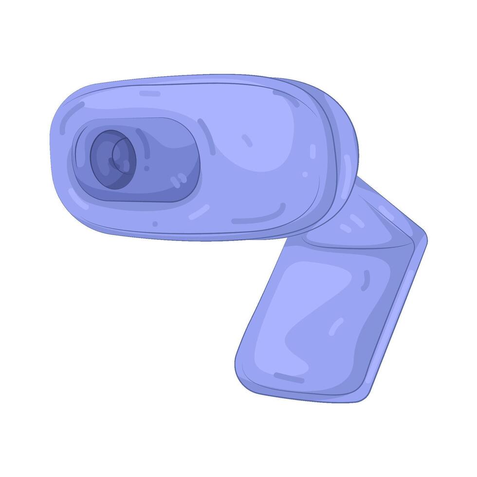 Illustration of purple webcam vector