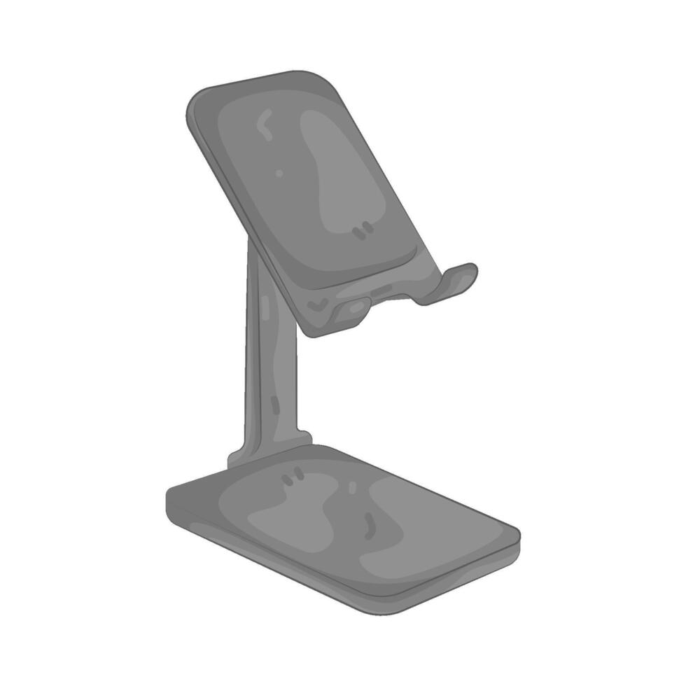 Illustration of phone holder vector