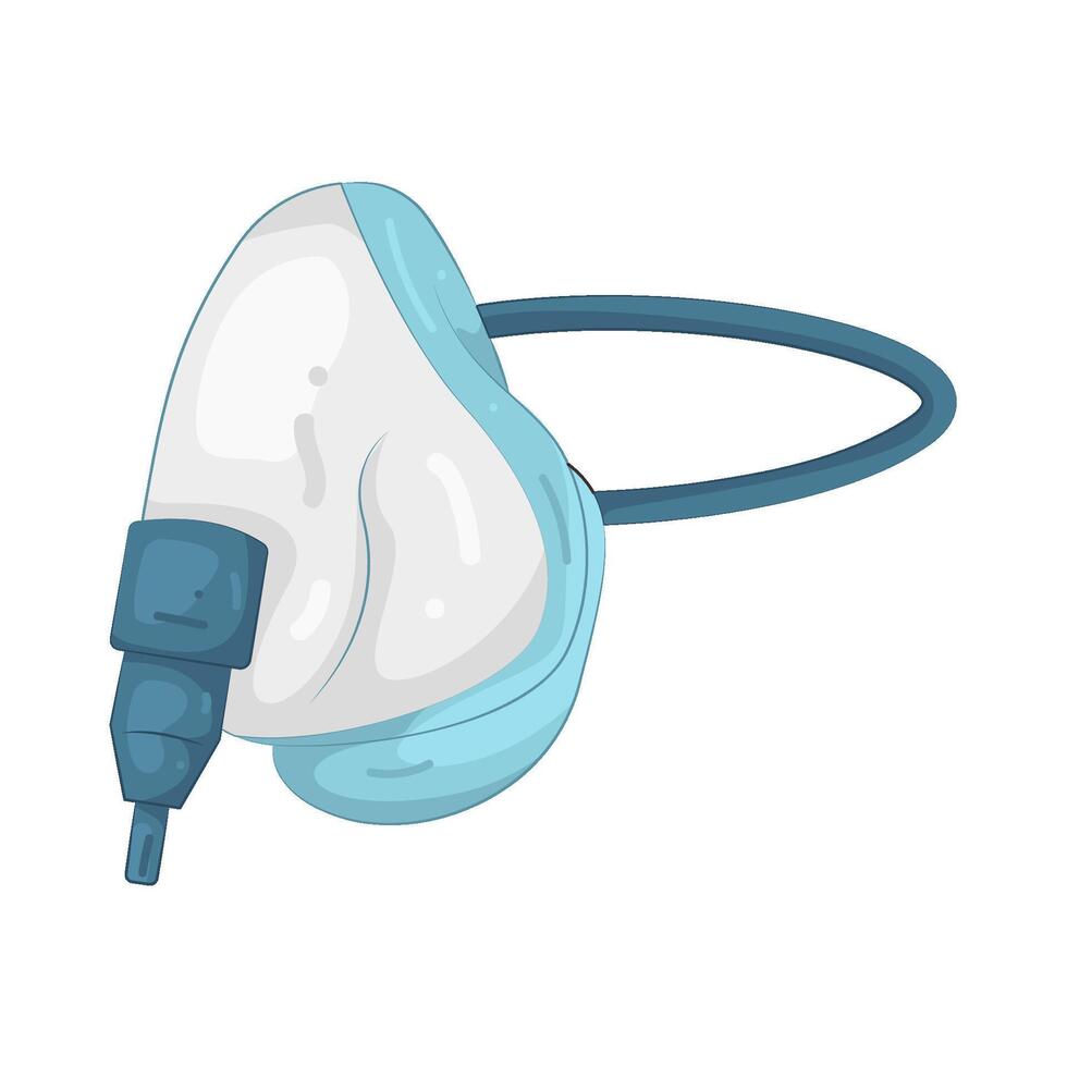 Illustration of Breathing Mask vector