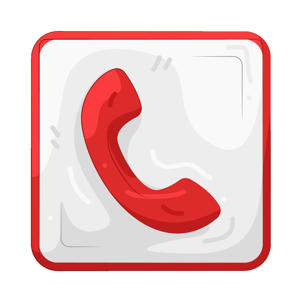 Illustration of emergency call vector