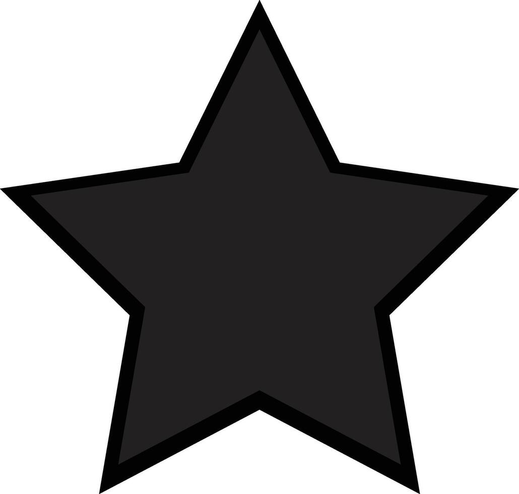 Black Star RGB vector