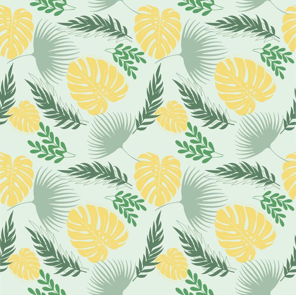 Print Tropic Leaves vector
