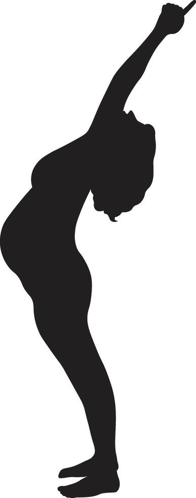 Pregnant Woman Silhouette. Flat Design vector