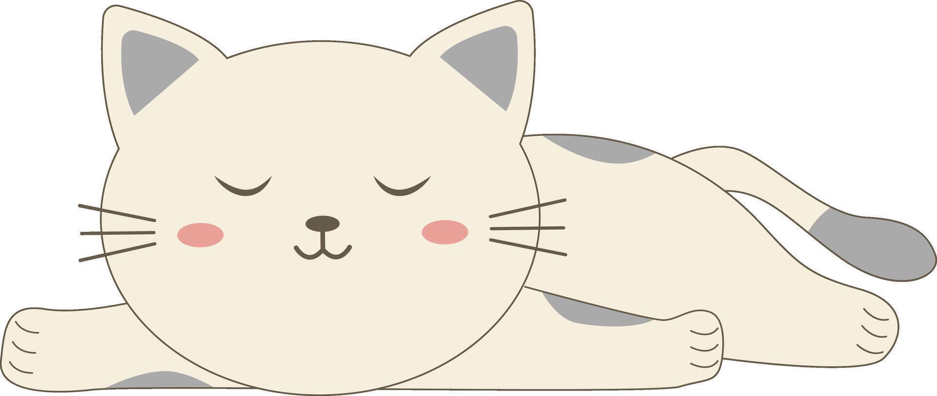 Cute Pet Cat Character vector