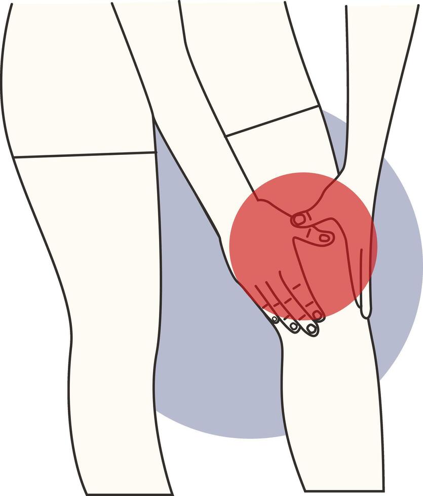 Painful to Hand and Leg vector