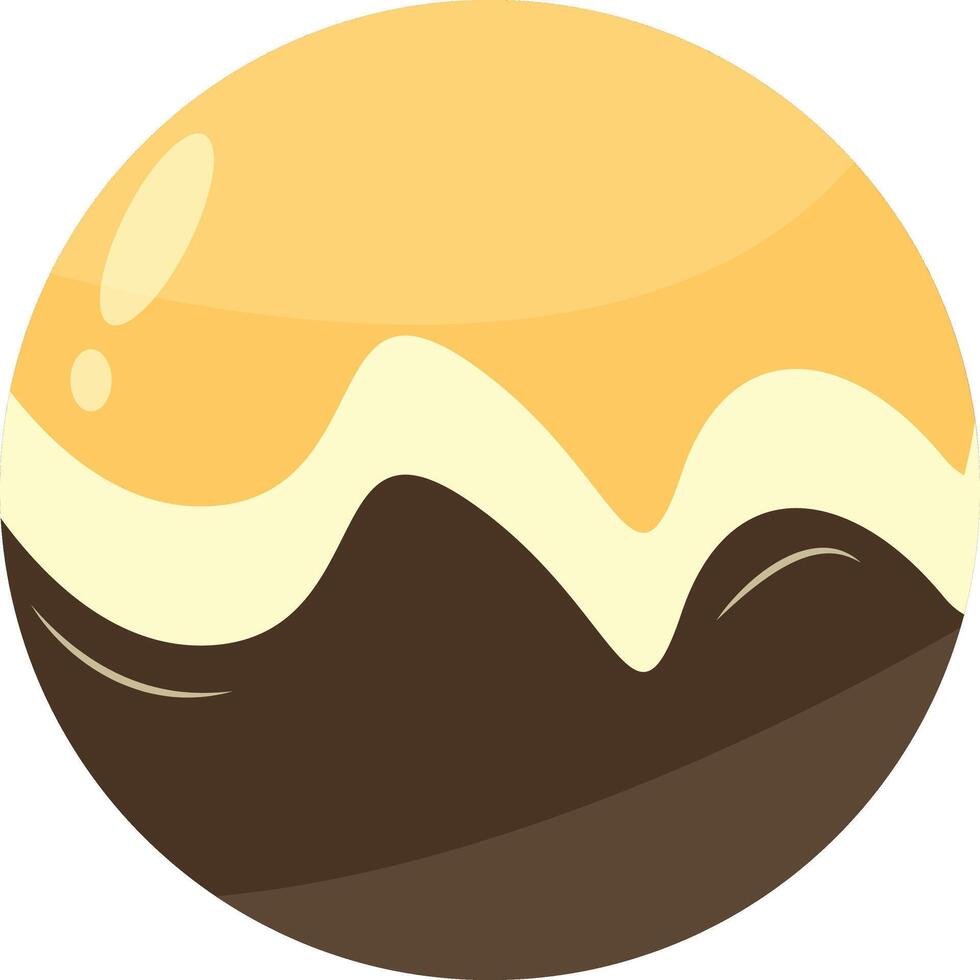 Illustration of Chocolate Dessert Isolated on White Background vector