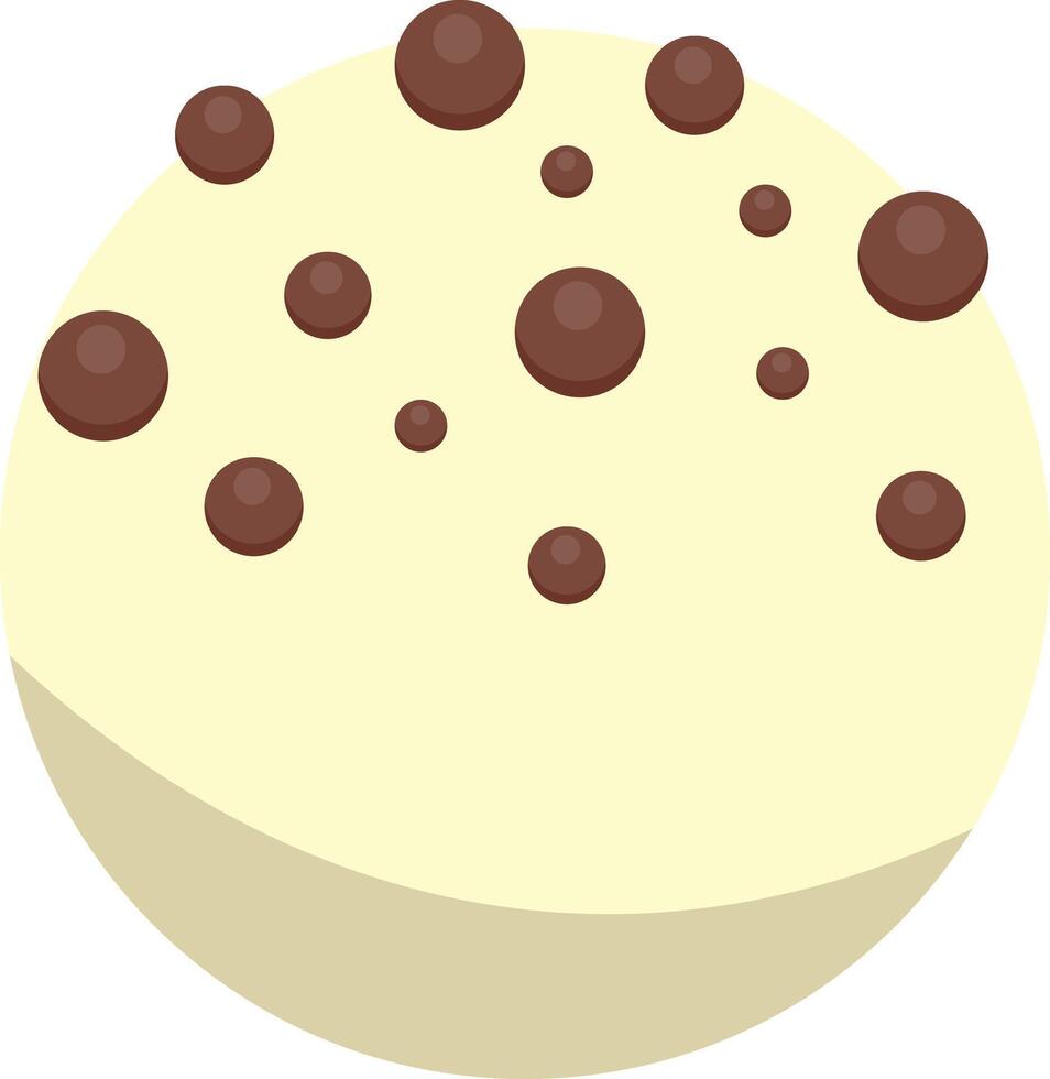 Illustration of Chocolate Dessert in Flat Design. vector