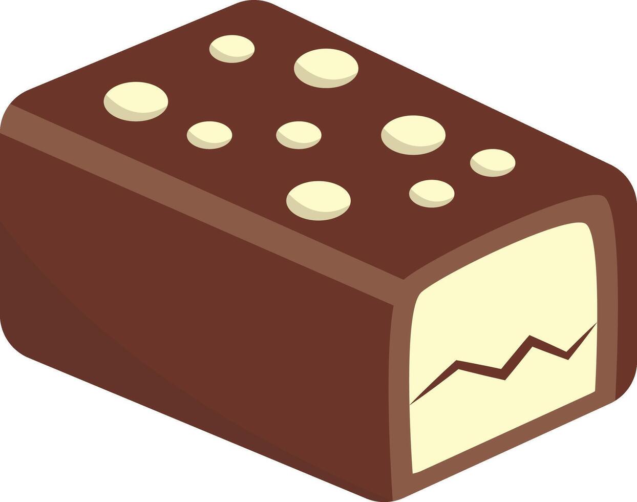 Illustration of Chocolate Dessert. with Cute Cartoon Design vector