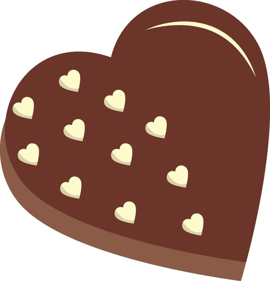 Illustration of Chocolate Dessert with Cute Cartoon Design. vector