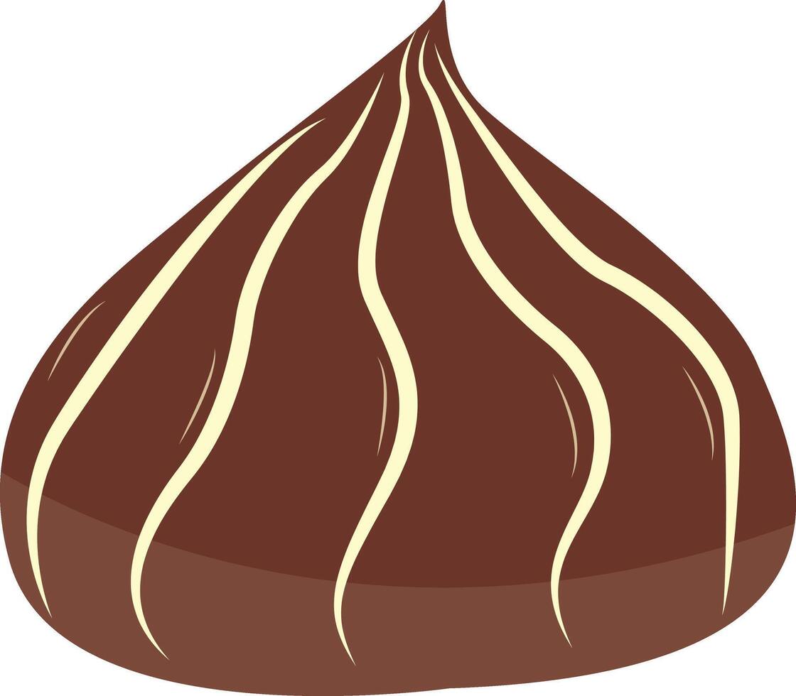 Illustration of Chocolate Dessert. in Cute Cartoon Design vector