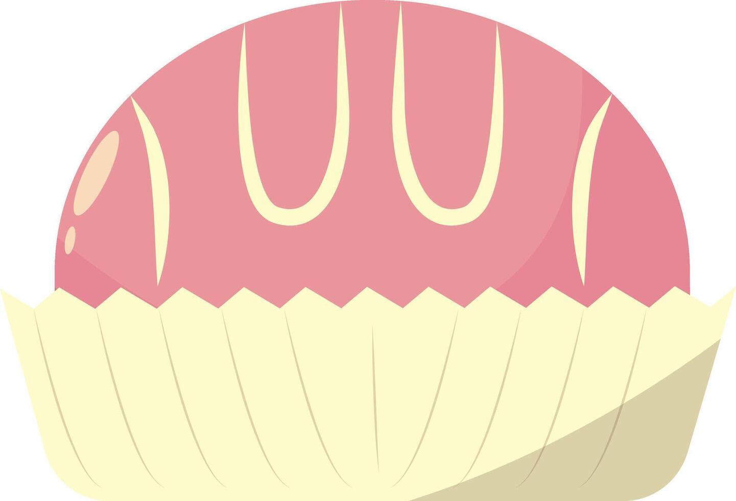 Illustration of Chocolate Dessert. in Cartoon Design. vector