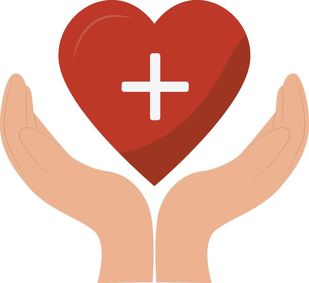 Blood Donation Icon in Cartoon Design vector