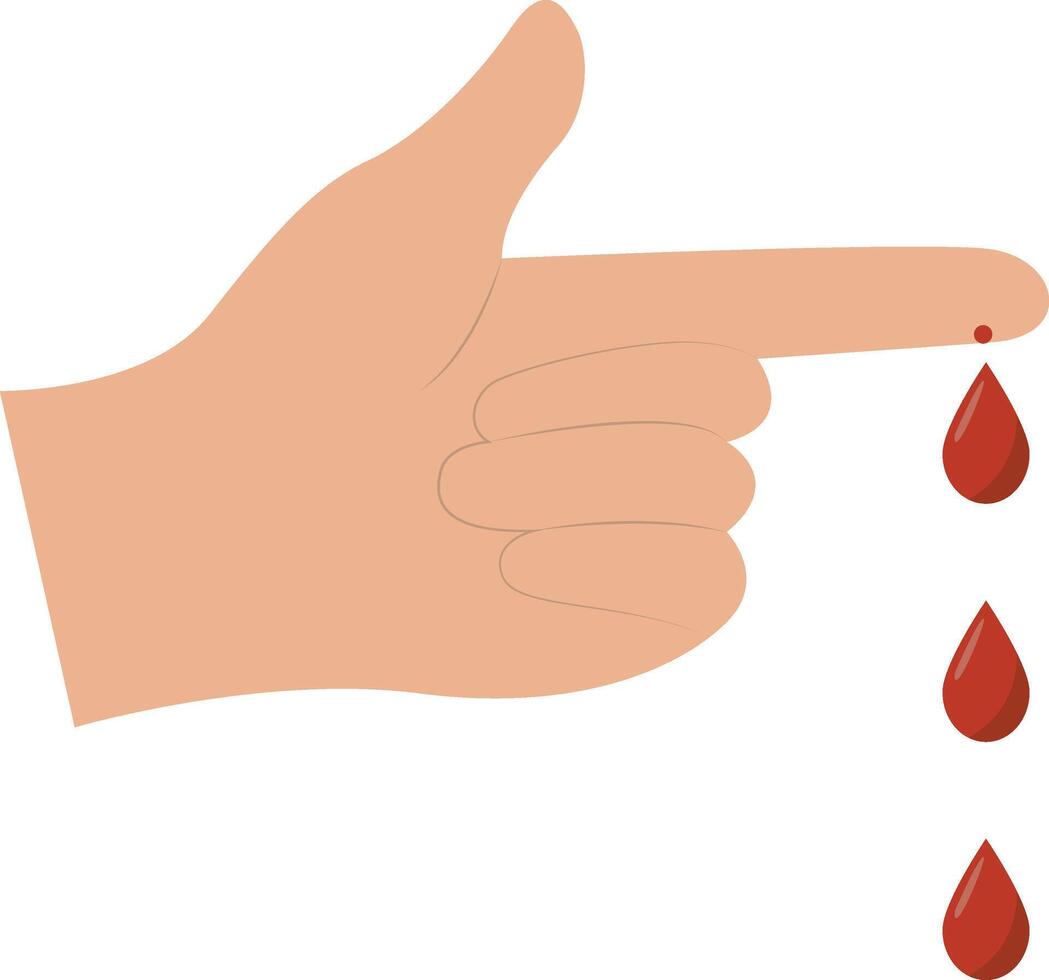 Blood Donation Icon with Cartoon Design. Isolated on White Background, vector