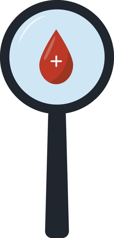 Blood Donation Icon in Flat Design, Isolated on White Background, vector