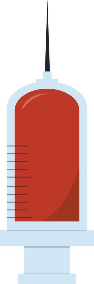Blood Donation Icon with Flat Design, Isolated on White Background. vector
