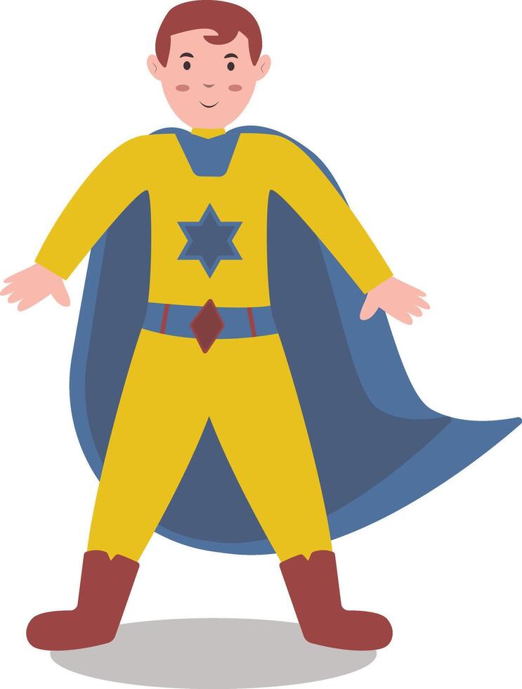 Boy Superhero Character vector