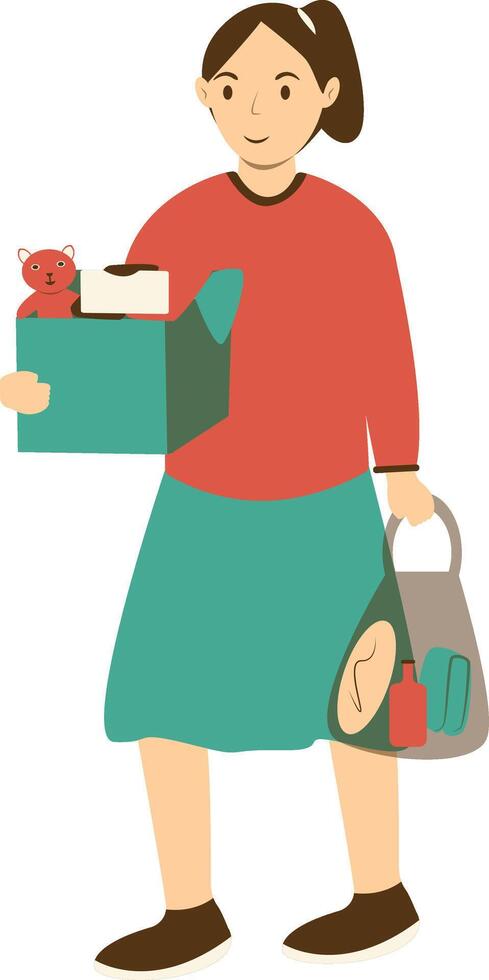 Illustration of Woman Volunteers vector