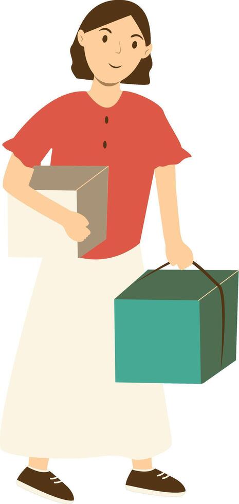 Illustration of Woman Volunteers. vector