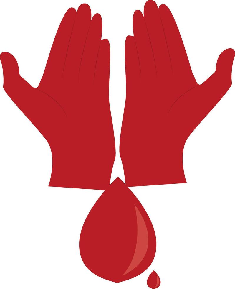 Blood Donor Clipart with Cartoon Concept, Isolated on White Background vector