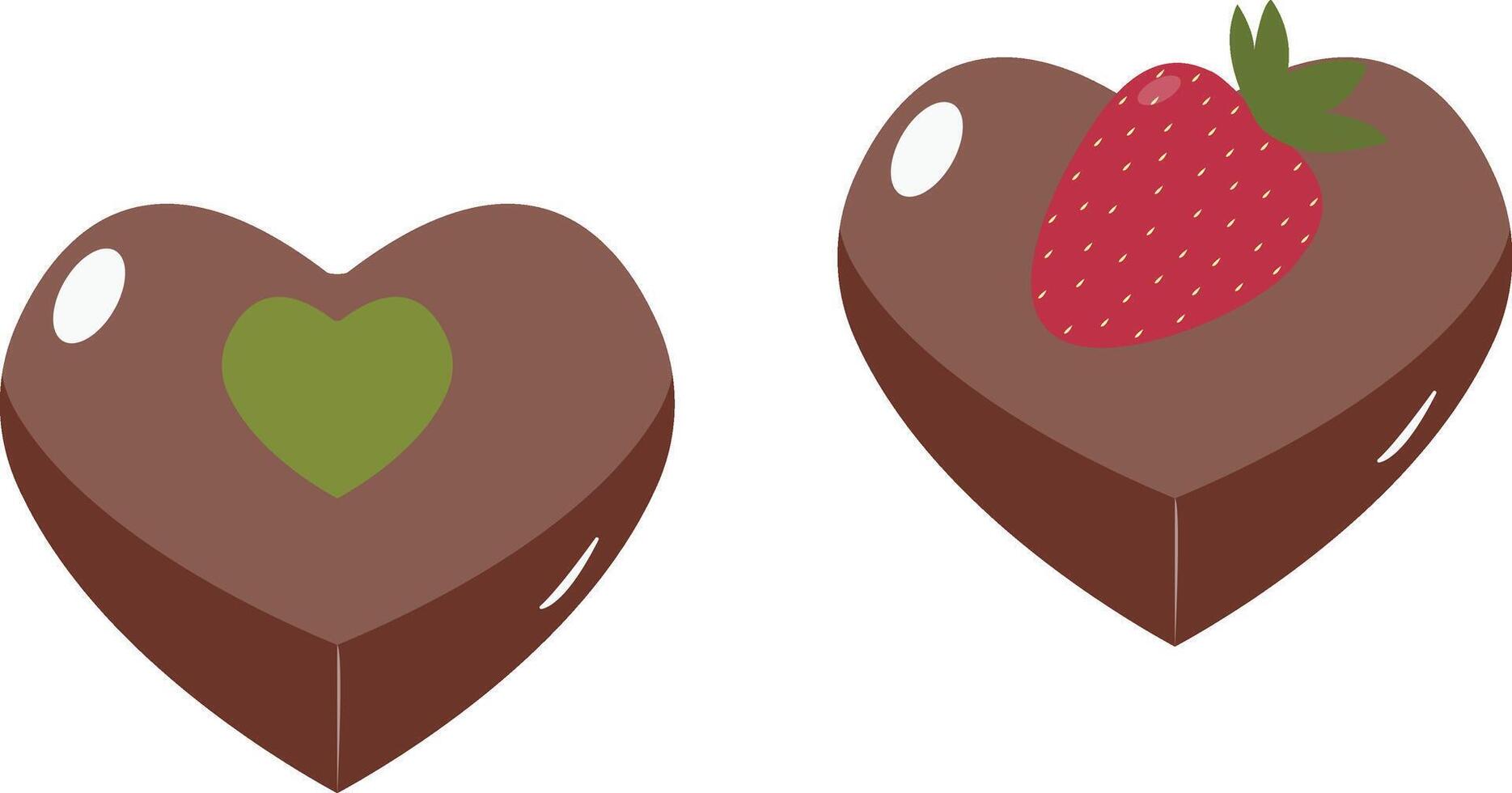 Sweet Chocolate Snack Illustration in Flat Design. vector