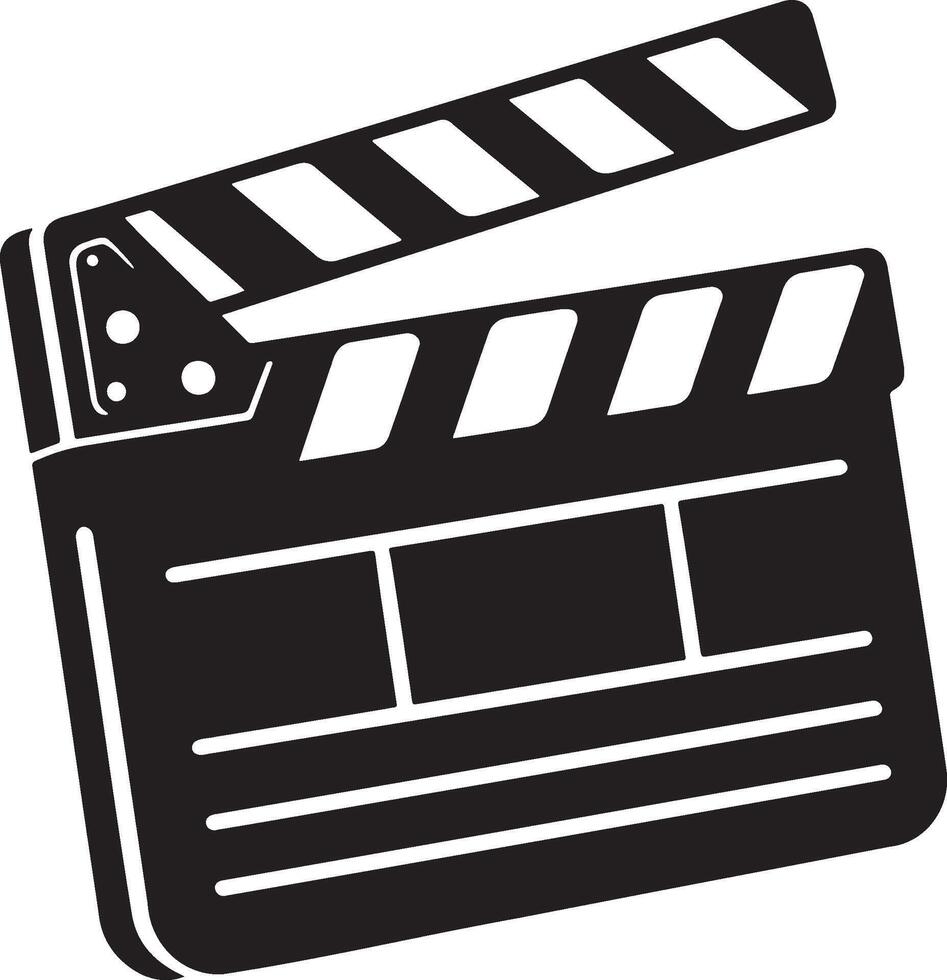 Cinema Clapperboard Illustration. vector