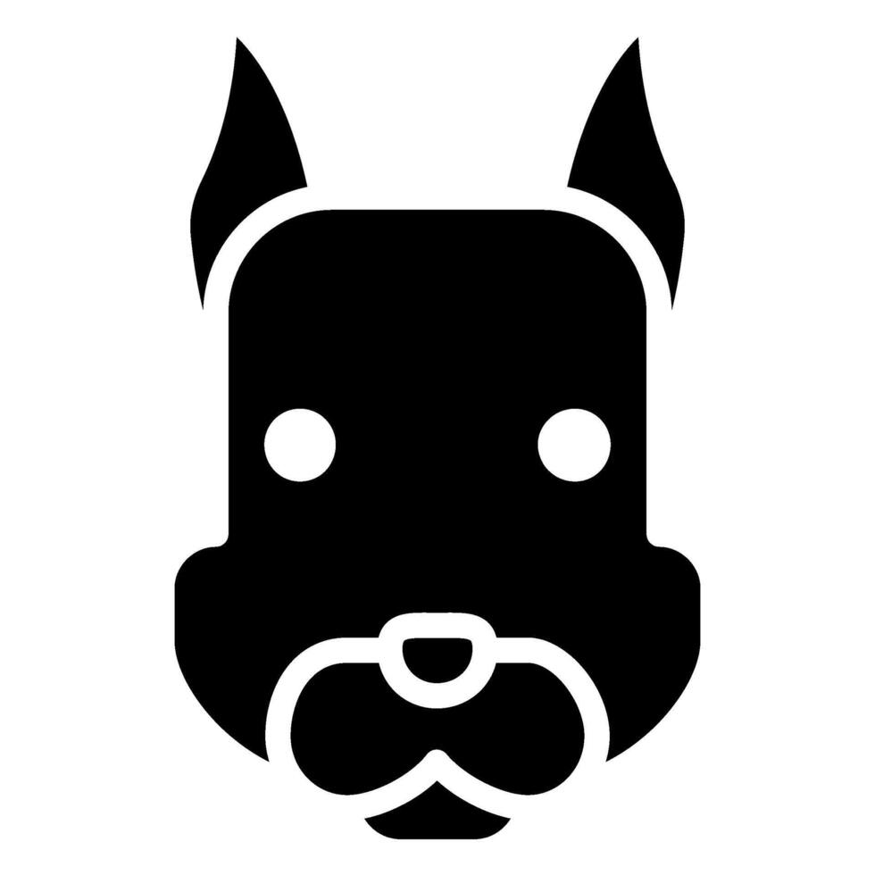 Squirrel Glyph Icon, Black And White Glyph Icon Symbol vector