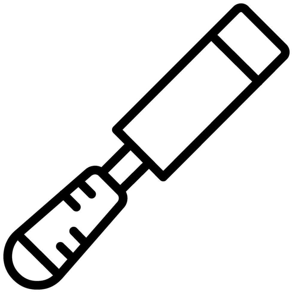 Chisel Outline Icon - Carpentry vector