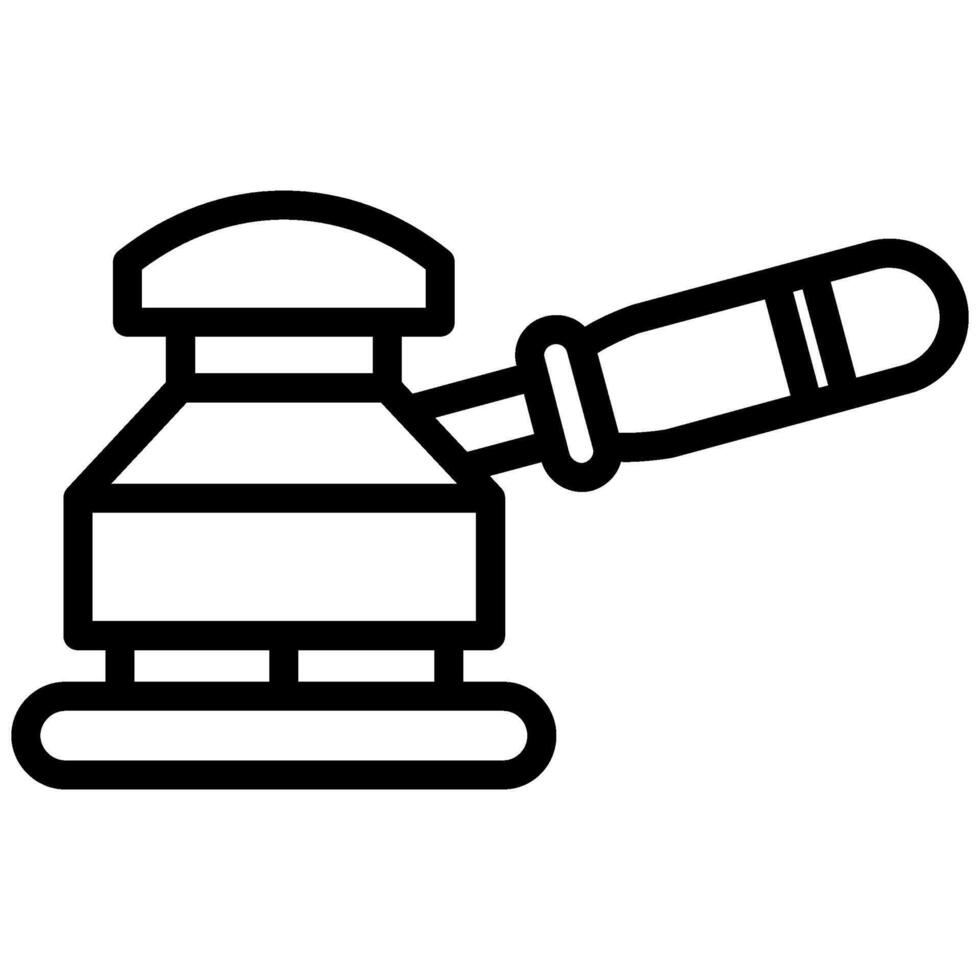 Sander Outline Icon, Black And White Outline Icon Symbol vector