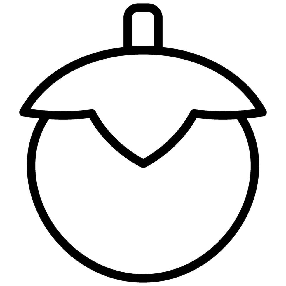 Tomato Icon, Black And White Outline Icon Symbol vector