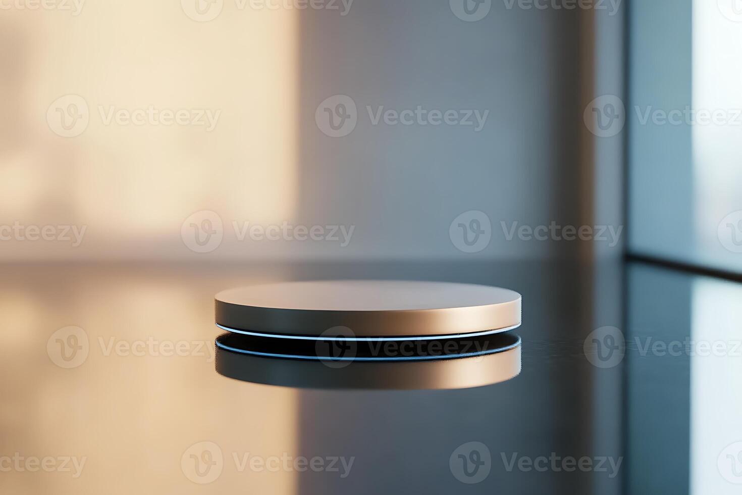 A small white object sitting on a table photo