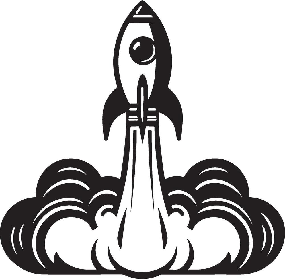Rocket Launch Icon. vector