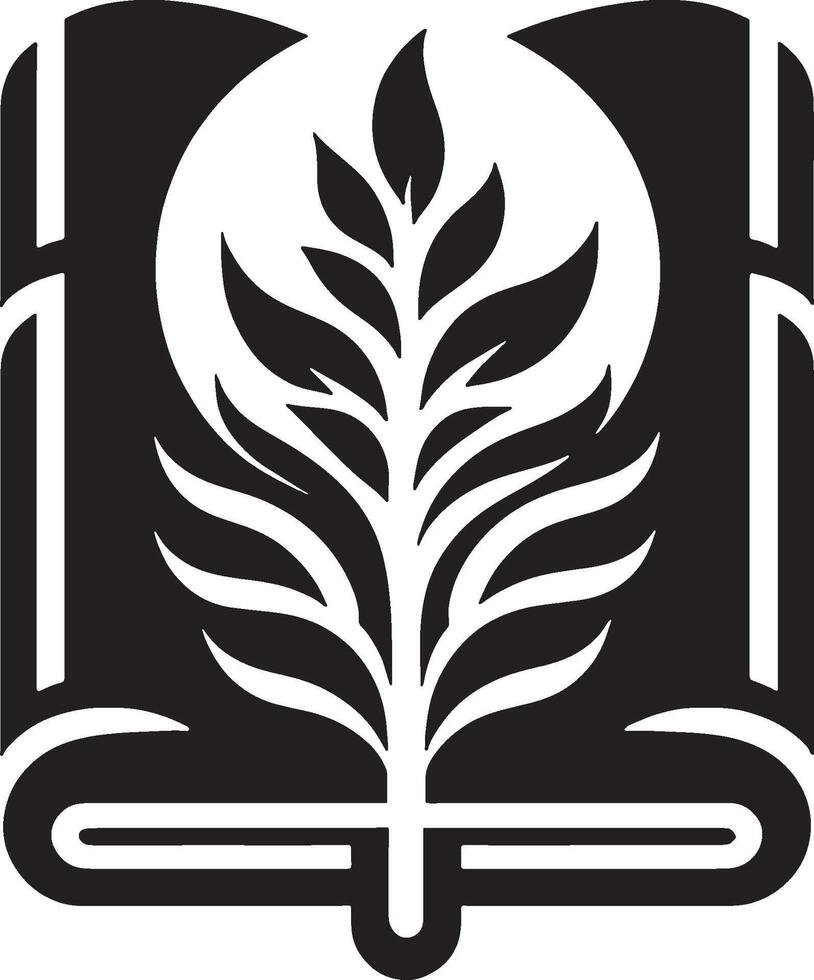 Book illustration for a book logo. vector
