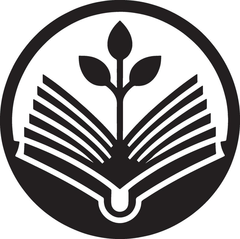 Logo for the book library of congress vector