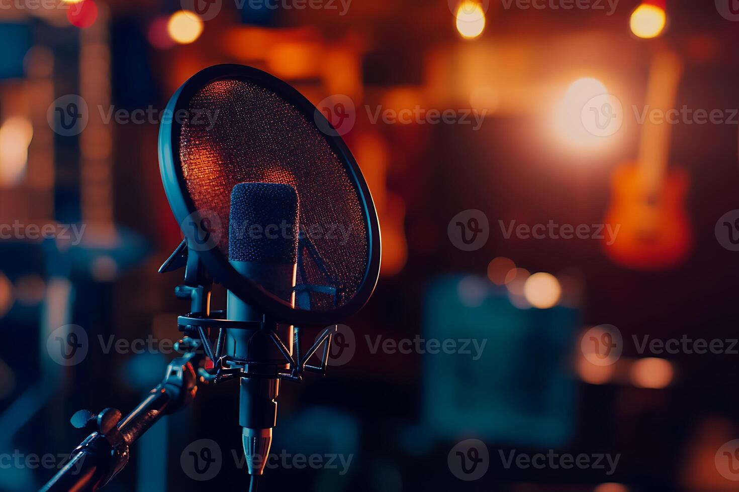 microphone in a recording studio photo