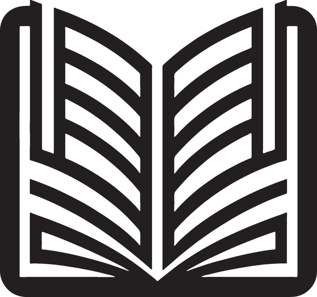 Open book icon illustration on a white background vector