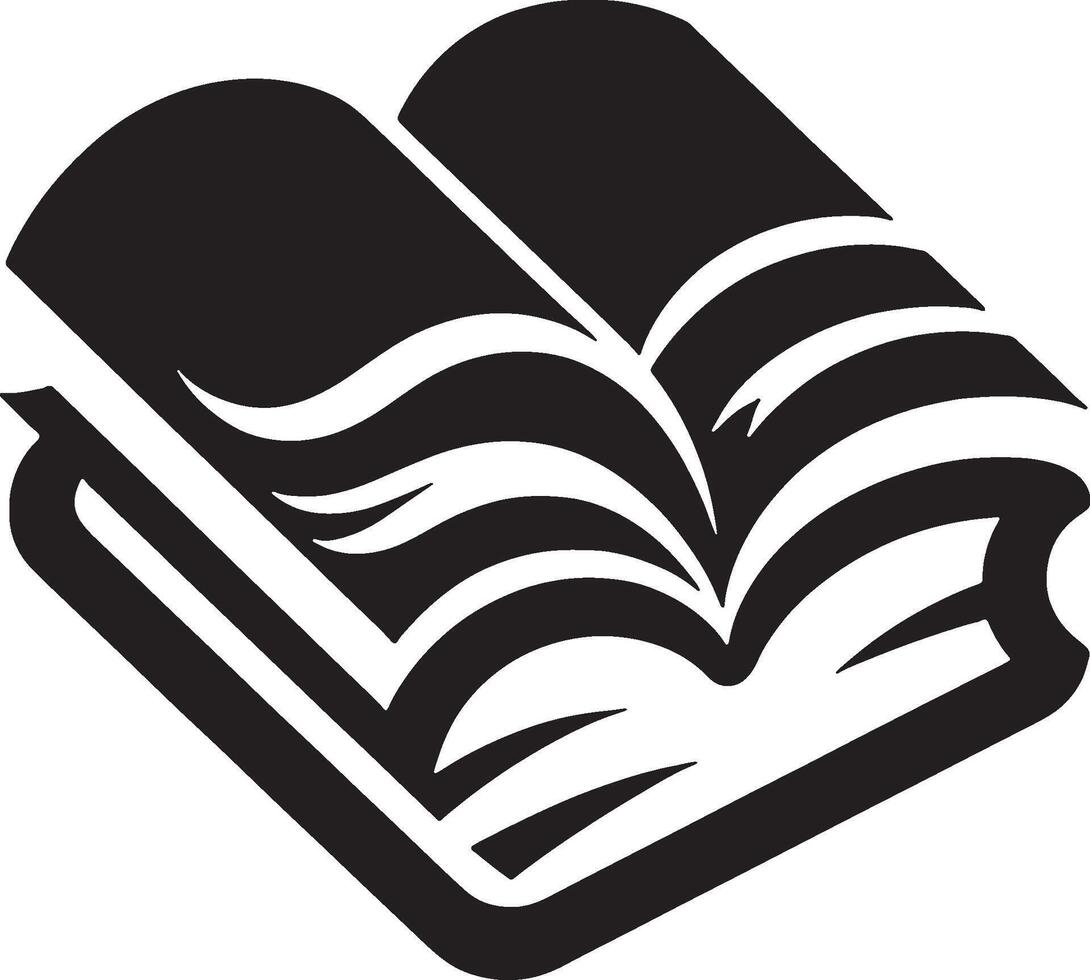 Open book icon illustration with a white background vector