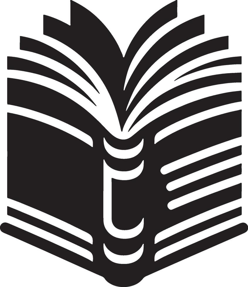 Open book icon illustration with background vector