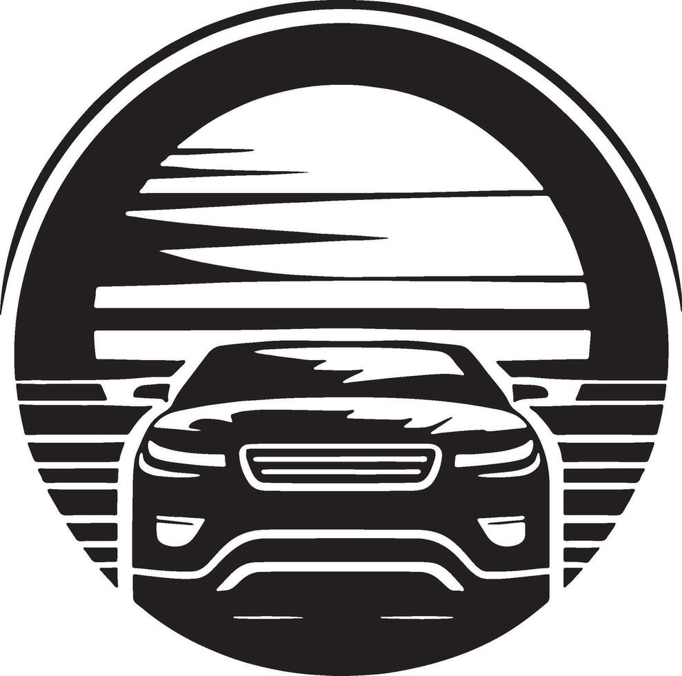 Car illustration on a background vector