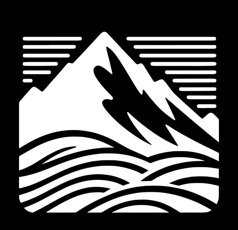 Logo for the mountain range vector