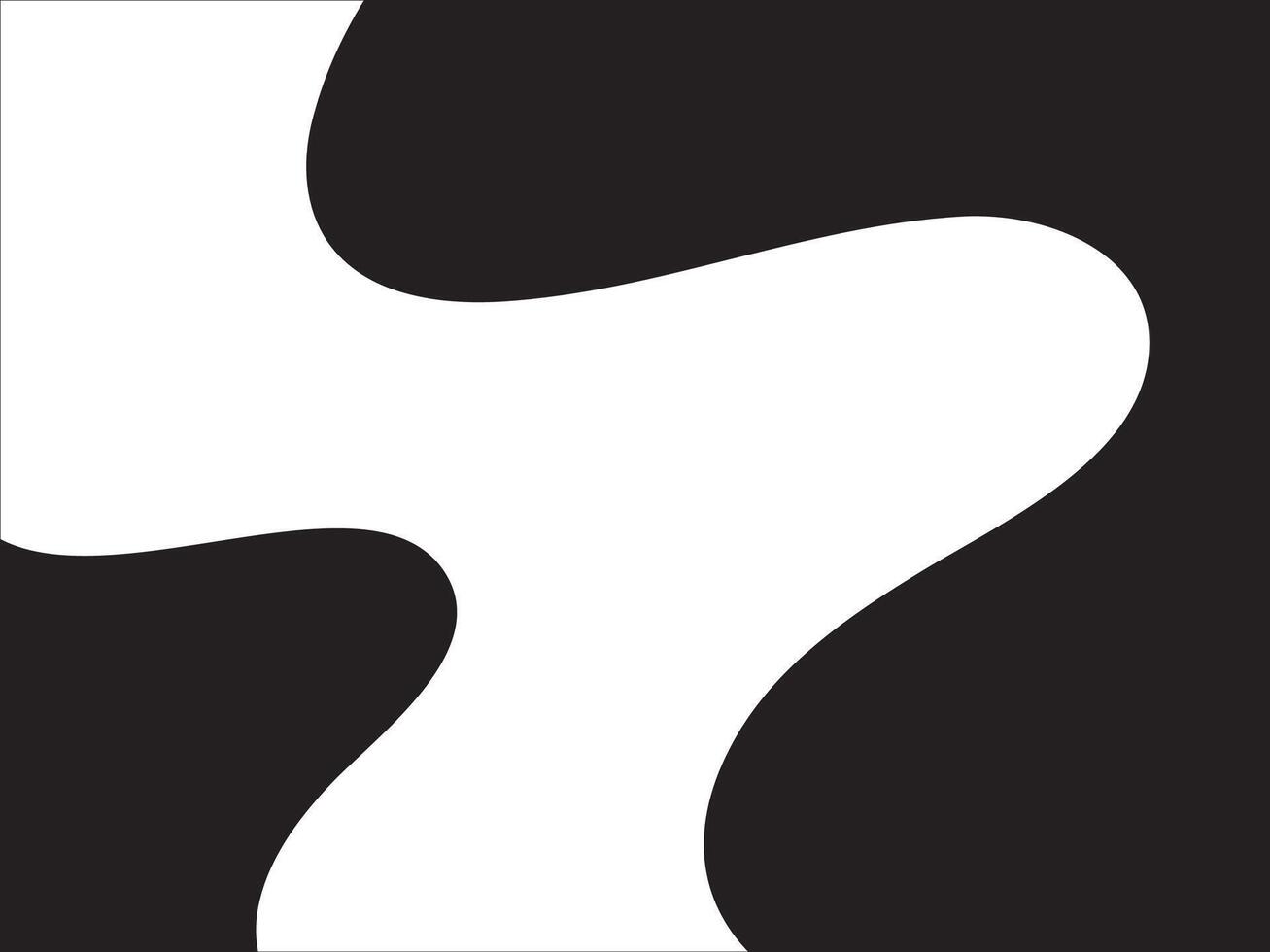black and white curve for banner background vector